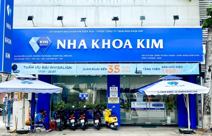 7 Tiêu Chí Vàng Chọn Nha Khoa Uy Tín Tại Biên Hòa Đồng Nai 21 Hệ thống phòng khám nha khoa Kim tại Biên Hòa (Ảnh: Google Maps)