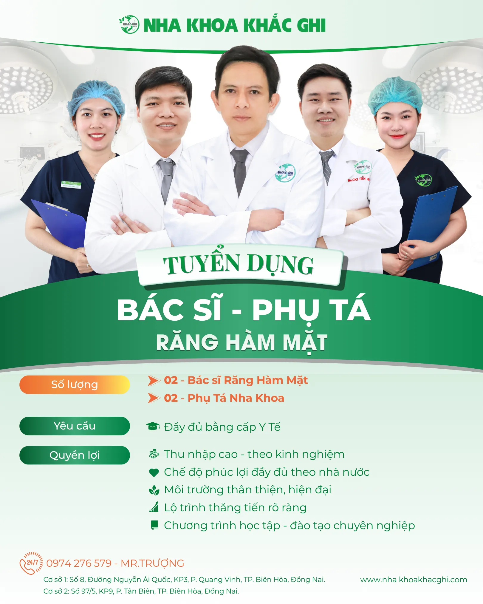 Tuyển dụng Bác sĩ Răng Hàm Mặt, Phụ tá nha khoa tại Biên Hòa – Nha Khoa Khắc Ghi 9 250822 TUYEN DUNG NHAN SU 9