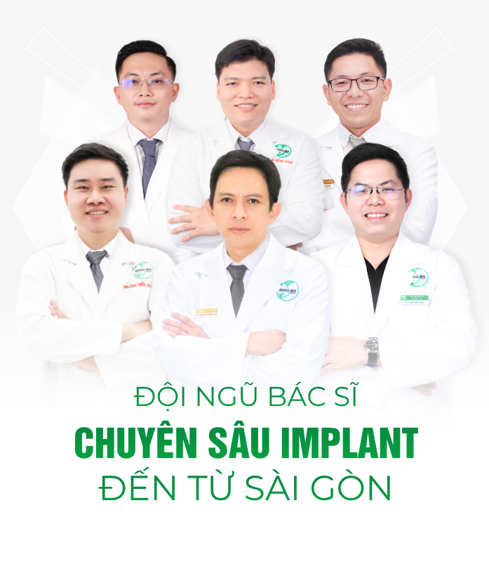 Đội ngũ bác sĩ chuyên sâu Implant