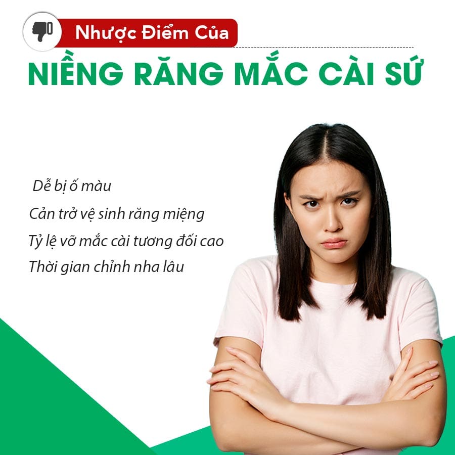 Niềng răng mắc cài sứ và những điều cần biết 11 nhược-điểm-niềng-răng-mắc-cài-sứ