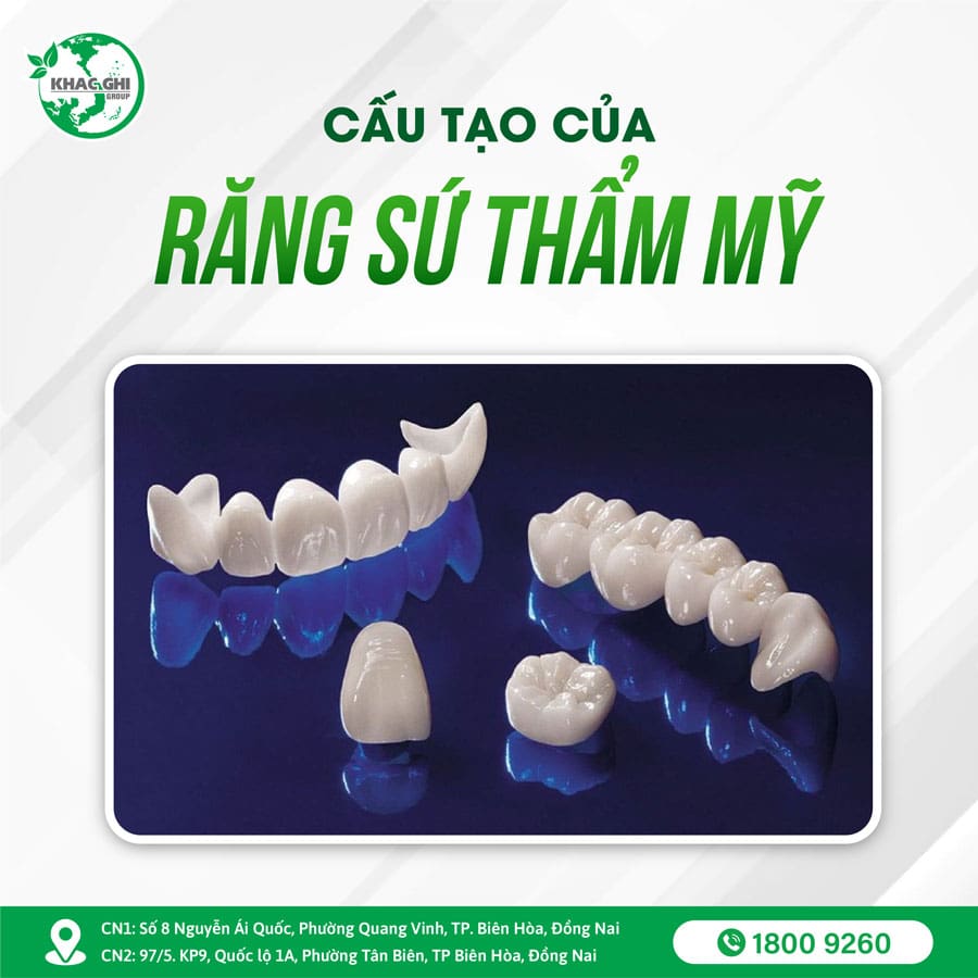 Cấu tạo răng sứ thẩm mỹ nhakhoakhacghi